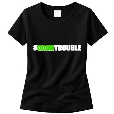 Get In #GoodTrouble John Lewis Tribute Womens T-Shirt