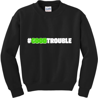Get In #GoodTrouble John Lewis Tribute Kids Sweatshirt