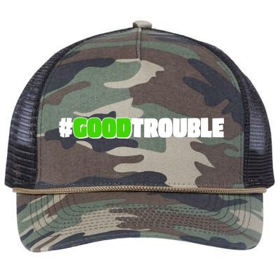 Get In #GoodTrouble John Lewis Tribute Retro Rope Trucker Hat Cap