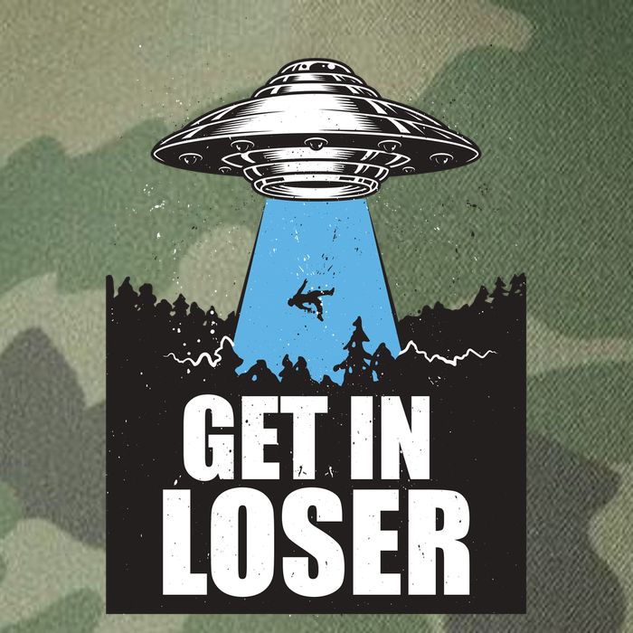 Get In Loser Alien UFO Legacy Tie Dye Trucker Hat