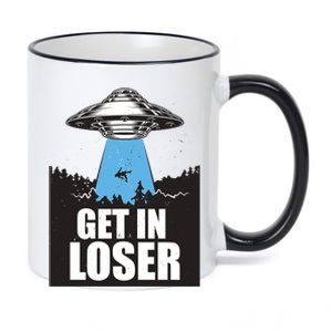 Get In Loser Alien UFO 11oz Black Color Changing Mug