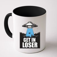 Get In Loser Alien UFO Mug