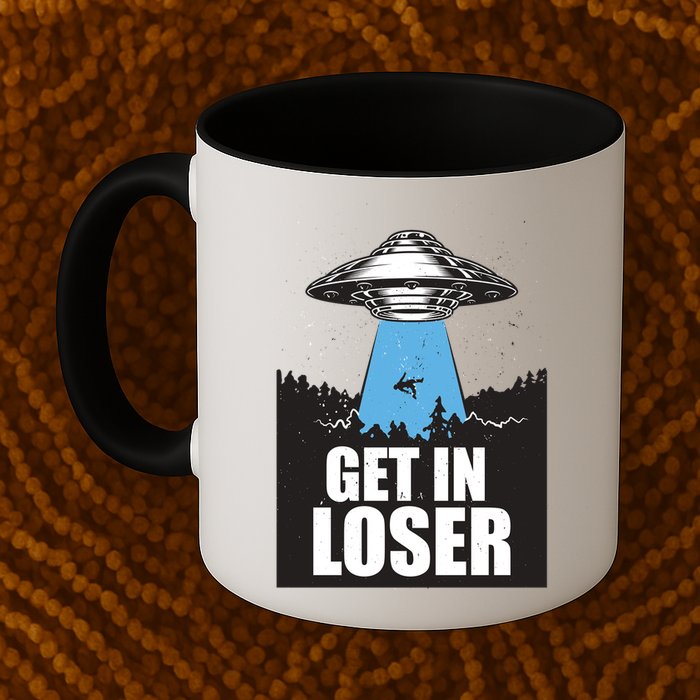 Get In Loser Alien UFO Mug