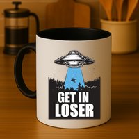 Get In Loser Alien UFO Mug