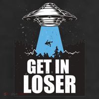 Get In Loser Alien UFO 11oz C Handle Ceramic Mug