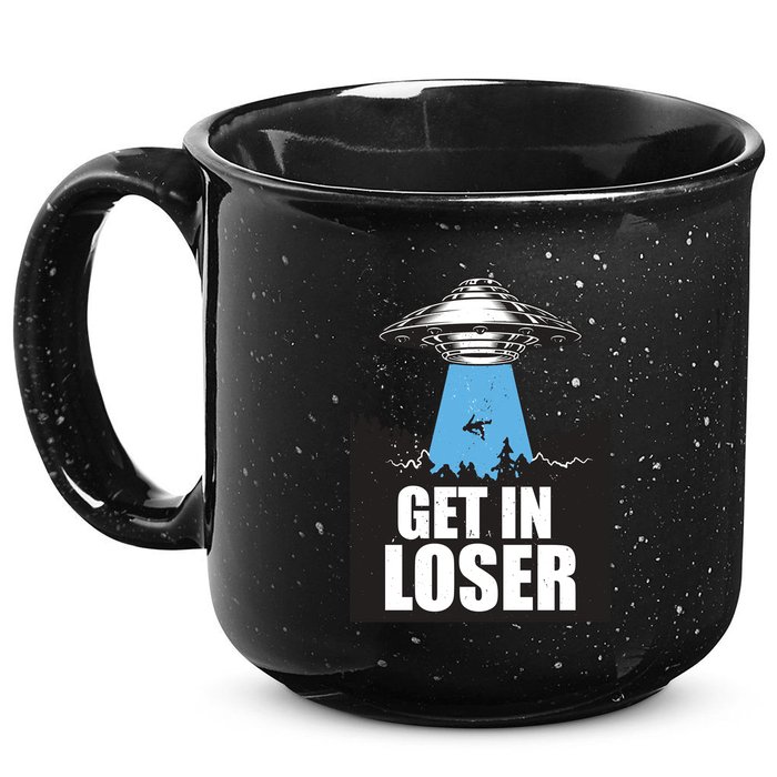 Get In Loser Alien UFO 15oz Campfire Ceramic Mug