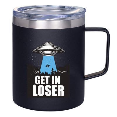 Get In Loser Alien UFO 12oz Stainless Steel Coffee Mug