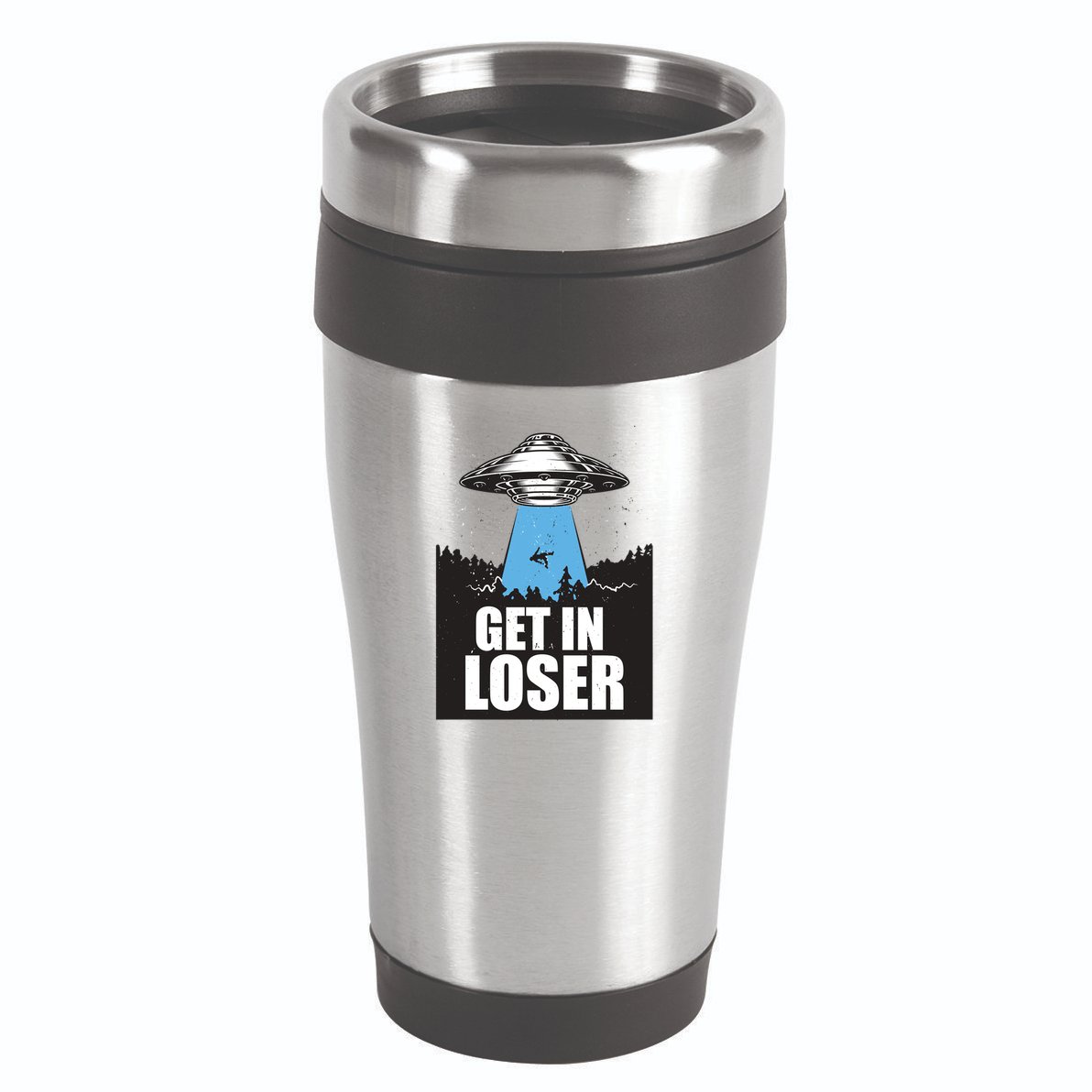 Get In Loser Alien UFO 16oz Travel Tumbler