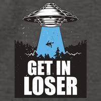 Get In Loser Alien UFO Vector Backpack