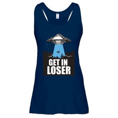 Get In Loser Alien UFO Ladies Essential Flowy Tank