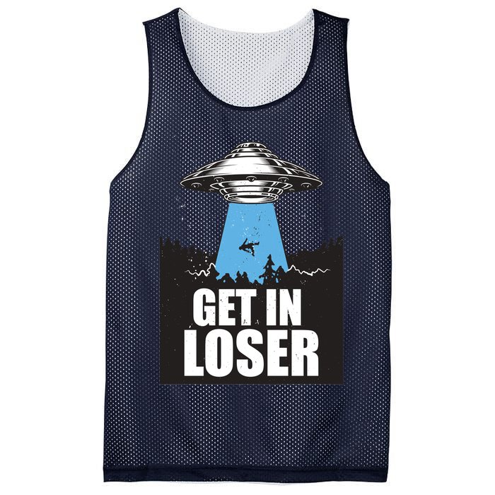 Get In Loser Alien UFO Mesh Reversible Basketball Jersey Tank