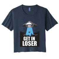 Get In Loser Alien UFO Crop Top