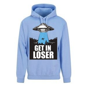 Get In Loser Alien UFO Unisex Surf Hoodie