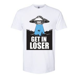 Get In Loser Alien UFO Softstyle CVC T-Shirt