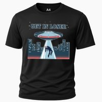 Get In Loser Anti Joe Biden UFO Abduction Cooling Performance Crew T-Shirt