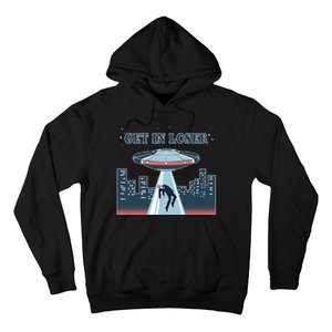 Get In Loser Anti Joe Biden UFO Abduction Hoodie