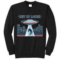 Get In Loser Anti Joe Biden UFO Abduction Sweatshirt