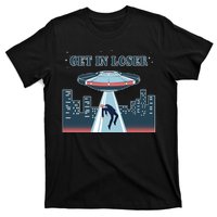 Get In Loser Anti Joe Biden UFO Abduction T-Shirt