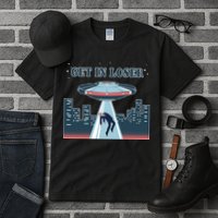 Get In Loser Anti Joe Biden UFO Abduction Tall T-Shirt