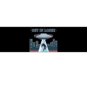 Get In Loser Anti Joe Biden UFO Abduction Bumper Sticker