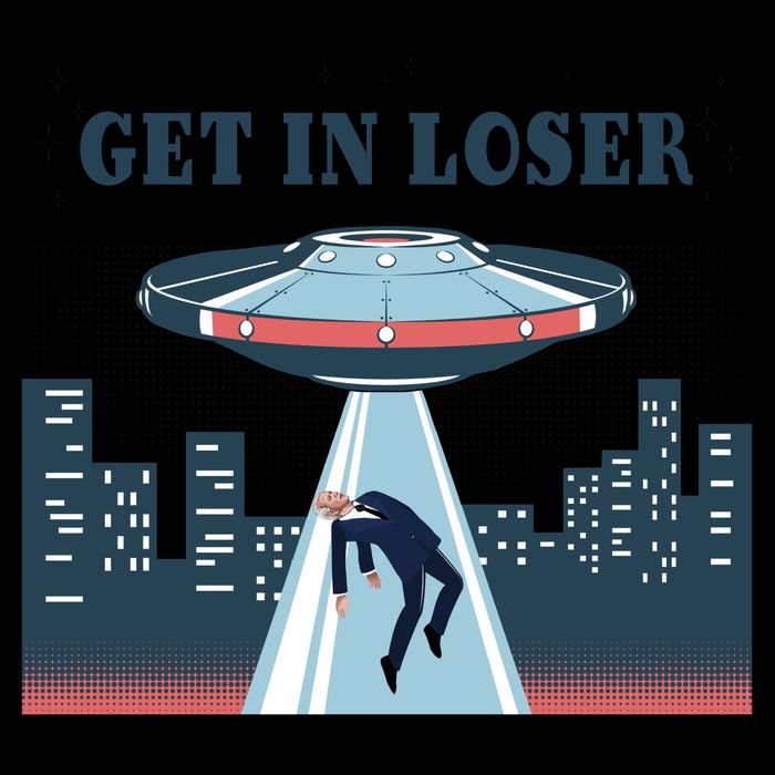 Get In Loser Anti Joe Biden UFO Abduction Mug