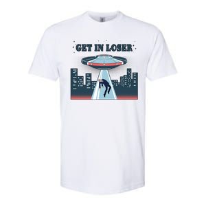 Get In Loser Anti Joe Biden UFO Abduction Softstyle CVC T-Shirt