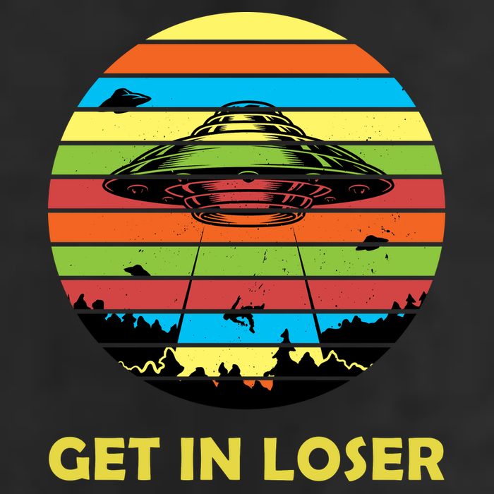 Get In Loser UFO Retro Alien Spaceship 11oz C Handle Ceramic Mug
