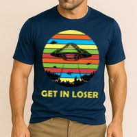 Get In Loser UFO Retro Alien Spaceship Performance Shirt