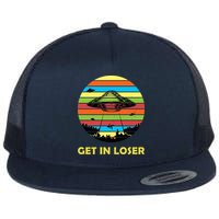 Get In Loser UFO Retro Alien Spaceship Flatbill Hat