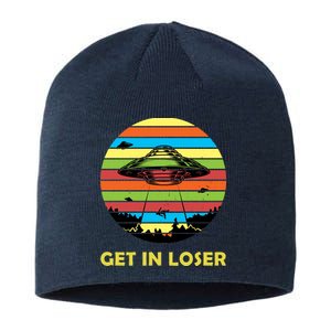 Get In Loser UFO Retro Alien Spaceship Sustainable Beanie