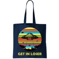 Get In Loser UFO Retro Alien Spaceship Bag