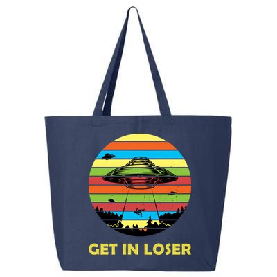 Get In Loser UFO Retro Alien Spaceship 25L Jumbo Tote