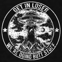 Get In Loser We're Doing Butt Stuff Ladies PosiCharge Tri-Blend Wicking Tank