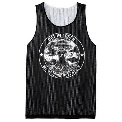 Get In Loser We're Doing Butt Stuff Mesh Reversible Basketball Jersey Tank