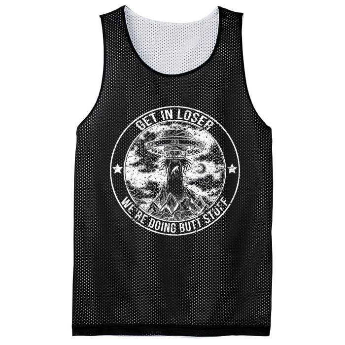 Get In Loser We're Doing Butt Stuff Mesh Reversible Basketball Jersey Tank
