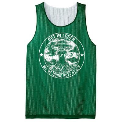 Get In Loser Were Doing Butt Stuff Mesh Reversible Basketball Jersey Tank