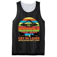 Get In Loser We're Doing Butt Stuff Funny UFO Mesh Reversible Basketball Jersey Tank