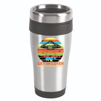 Get In Loser We're Doing Butt Stuff Funny UFO 16oz Travel Tumbler