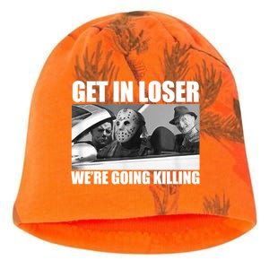 Get In Loser We're Going Killing Funny Horror Movies Kati - Camo Knit Beanie