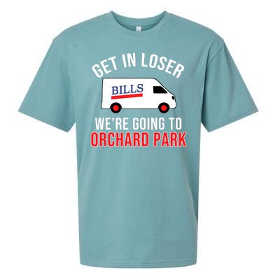 Get In Loser We're Going To Orchard Park Sueded Cloud Jersey T-Shirt