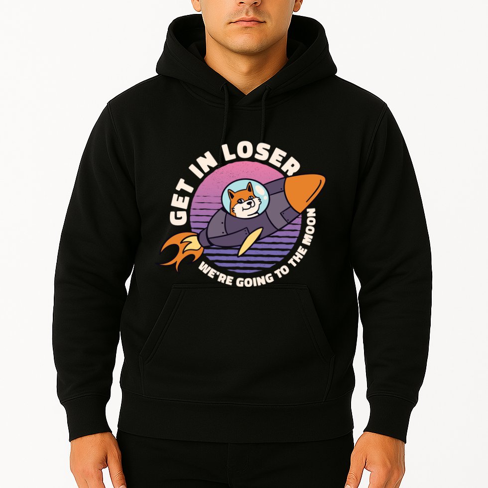 Get In Loser We're Going To The Moon Hoodie