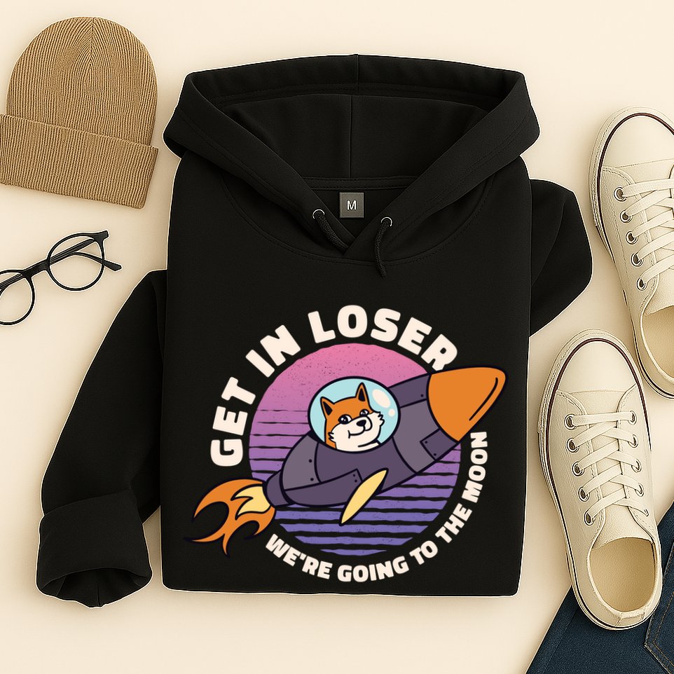 Get In Loser We're Going To The Moon Hoodie