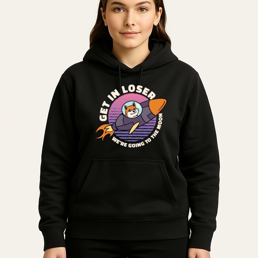 Get In Loser We're Going To The Moon Hoodie