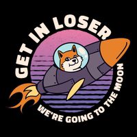 Get In Loser We're Going To The Moon 7-Panel Snapback Hat