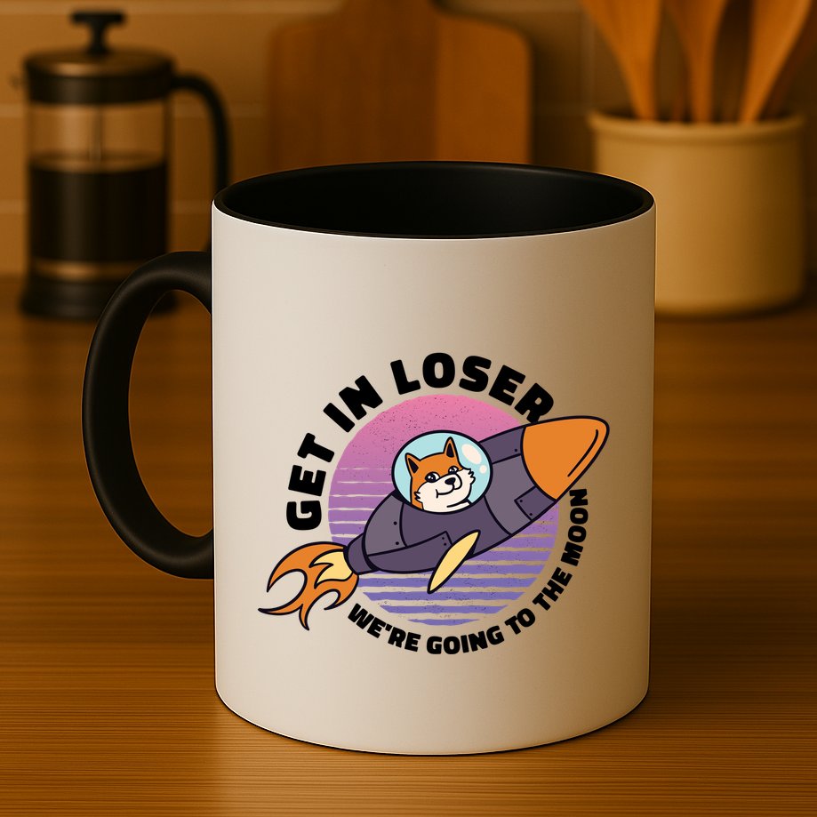 Get In Loser We're Going To The Moon Mug
