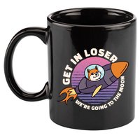 Get In Loser We're Going To The Moon 11oz C Handle Ceramic Mug