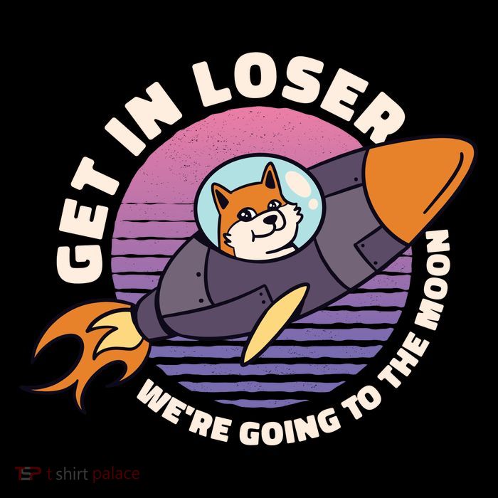 Get In Loser We're Going To The Moon 16 in Basic Backpack