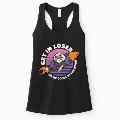 Get In Loser We're Going To The Moon Womens Tank Top