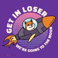 Get In Loser We're Going To The Moon Baby Bodysuit