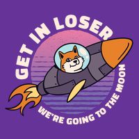 Get In Loser We're Going To The Moon Toddler T-Shirt